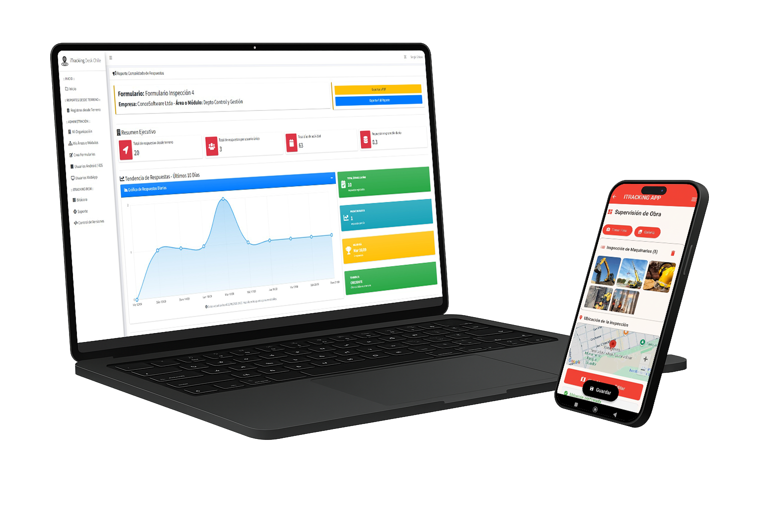 iTracking Desk® Screenshot